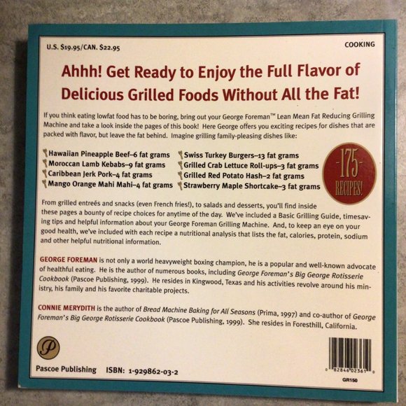 George Foreman's Lean Mean Fat Reducing Grilling Machine Cookbook - Picture 2 of 4